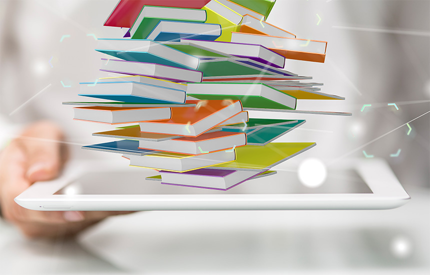 books, tablet
